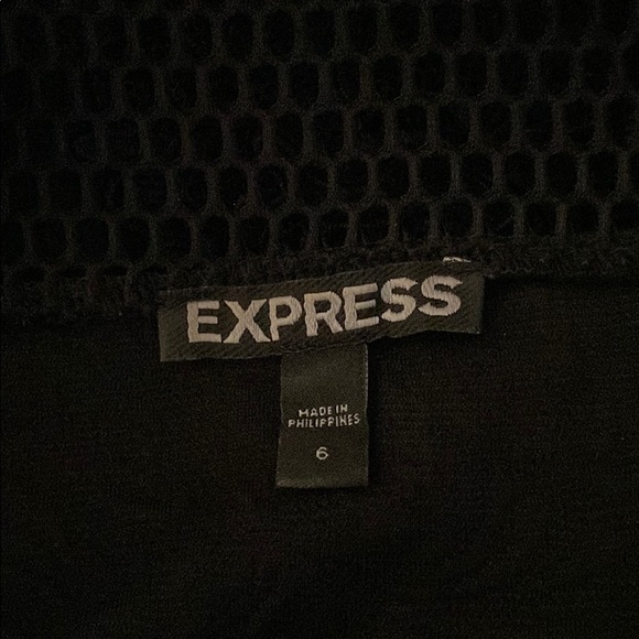 Express Black Cocktail Dress Lace - Picture 7 of 11